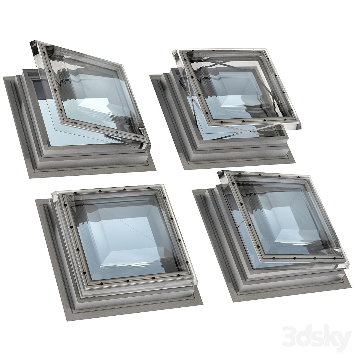 Roof window hatch aerator dormer attic skylights