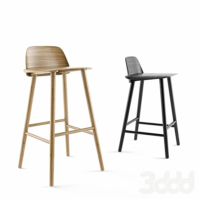 Nerd Bar Stool by Muuto