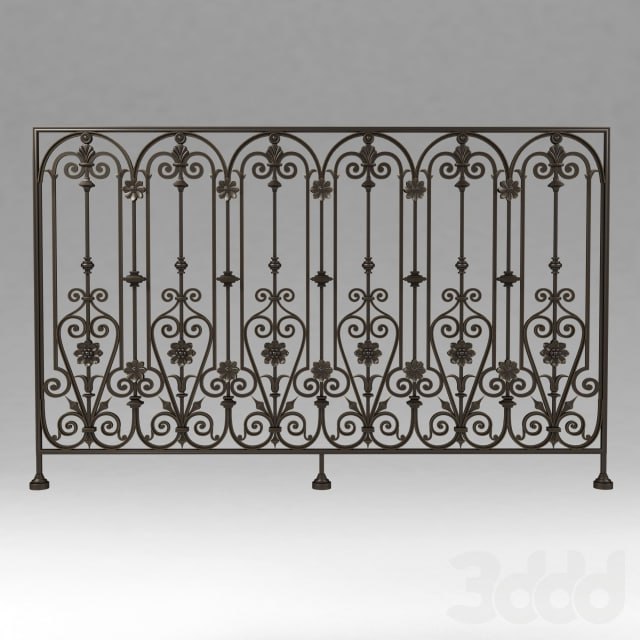Wrought iron railing 353