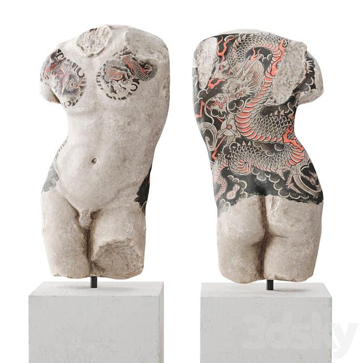 Tattoo classic man torso