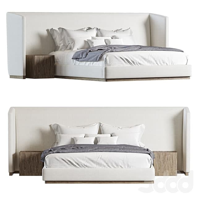 RH ALESSA EXTENDED SHELTER BED