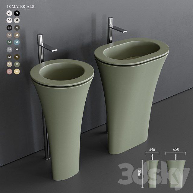 Ceramica Cielo Amedeo Freestanding Washbasin