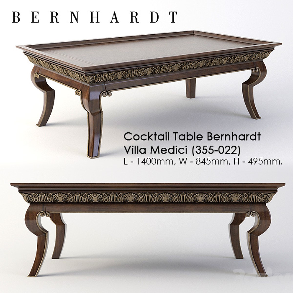 table coffee Bernhardt Villa Medici (355-022)