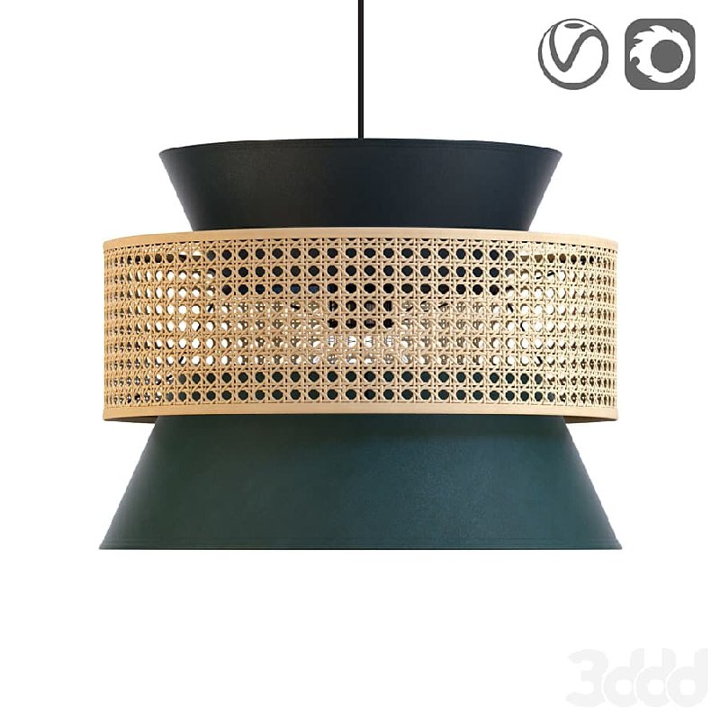 Абажур плетеный для люстры DOLKIE