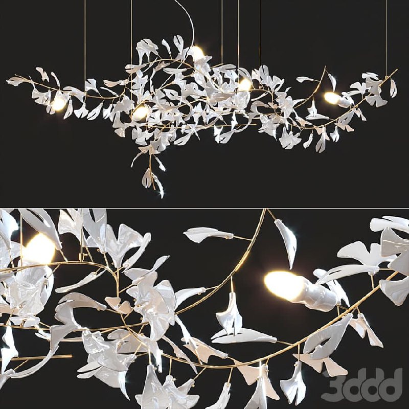Andreea Braescu Ginkgo Chandelier
