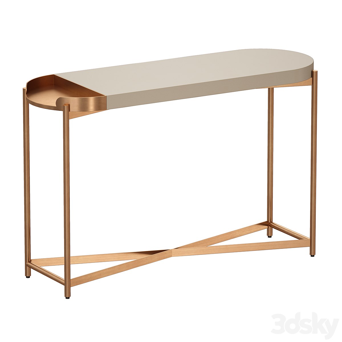 Laurie White Console Table (Crate and Barrel)