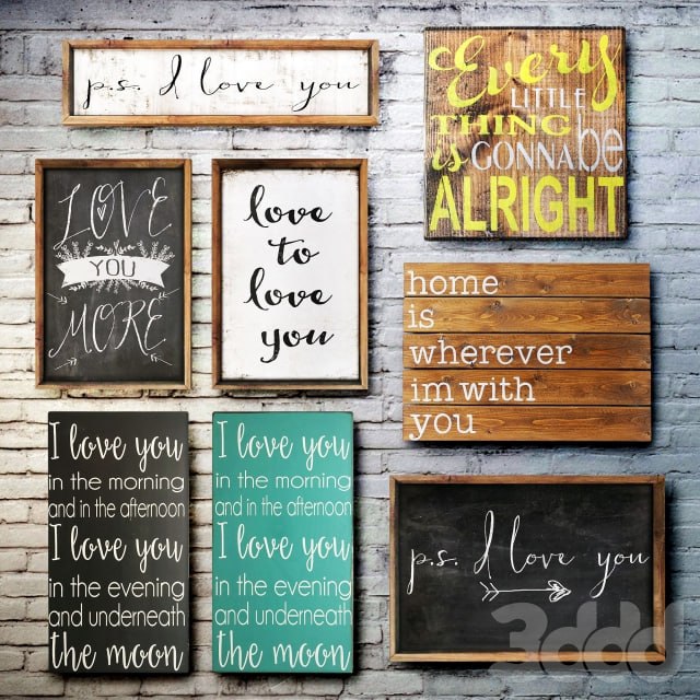 Wooden panels. Collection 29