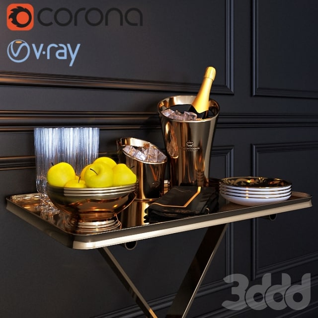 Serving trolley / dinner wagon