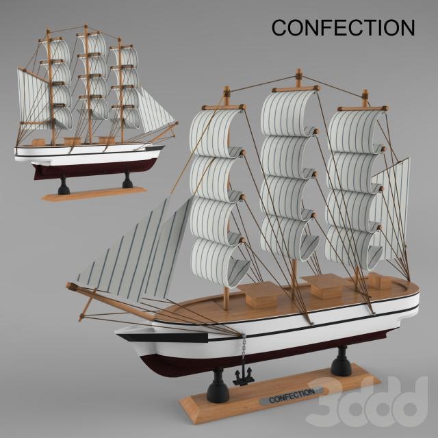 Layout of the ship CONFECTION