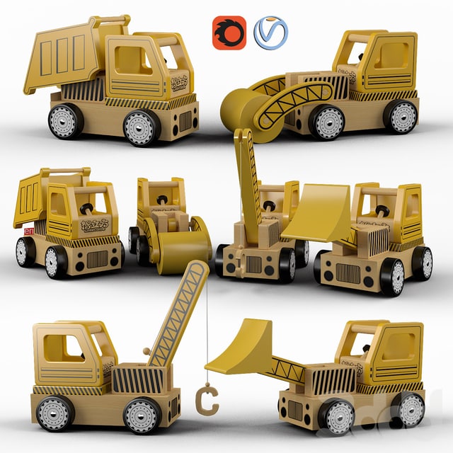 Set of toys (wooden typewriters)