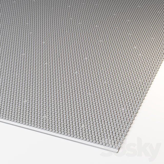 wool rug beads cream