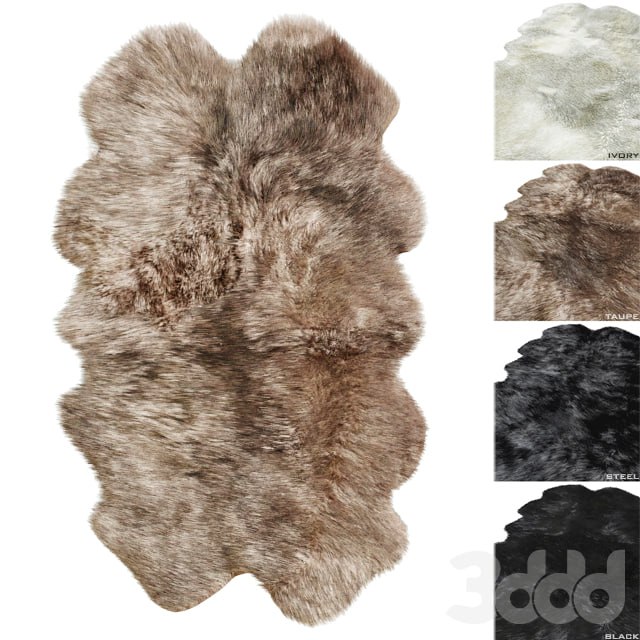 Natural Sheepskin Rug RH