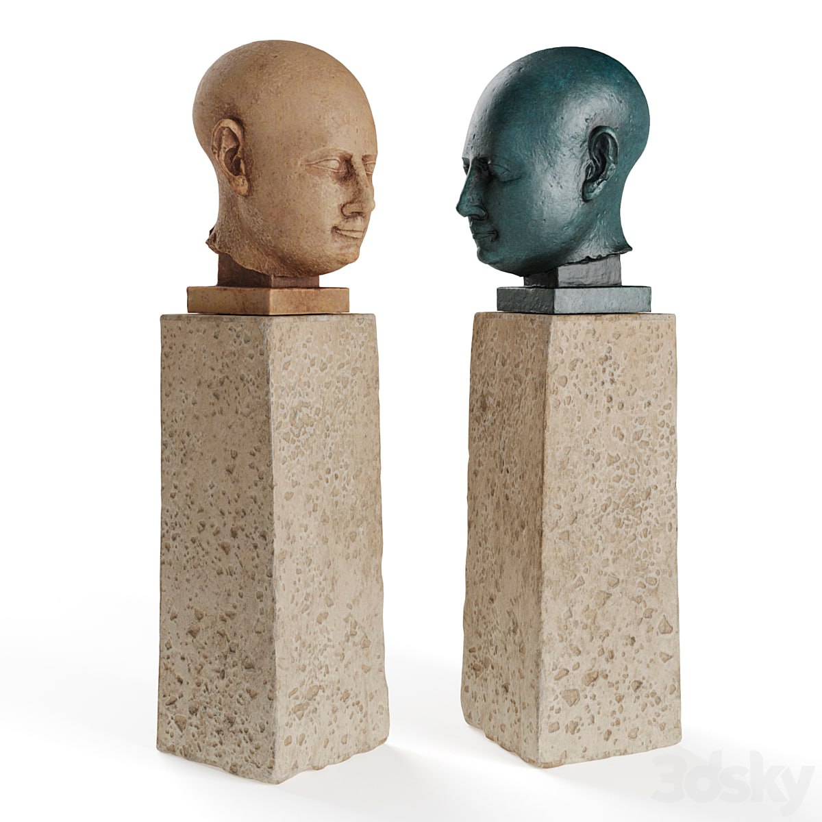 Ancient Egyptian head sculpture