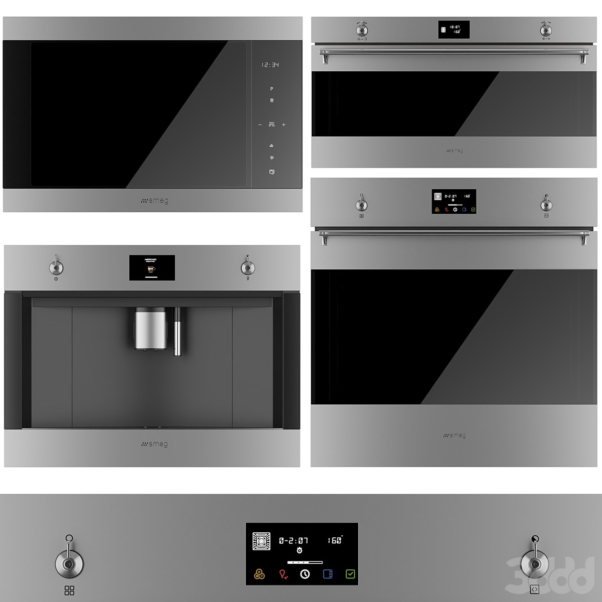 SMEG kitchen appliance set 03