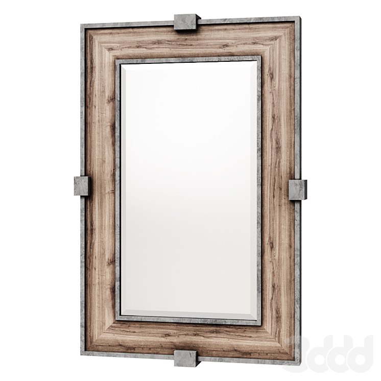 Siringo Weathered Wood Mirror