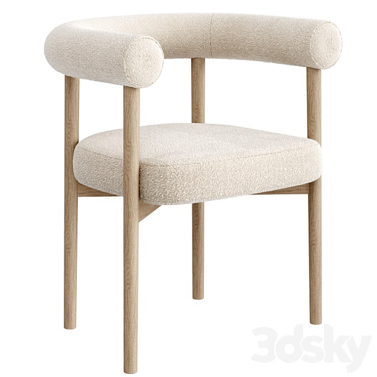 Mazz Boucle Dining Chair by Leanne Ford