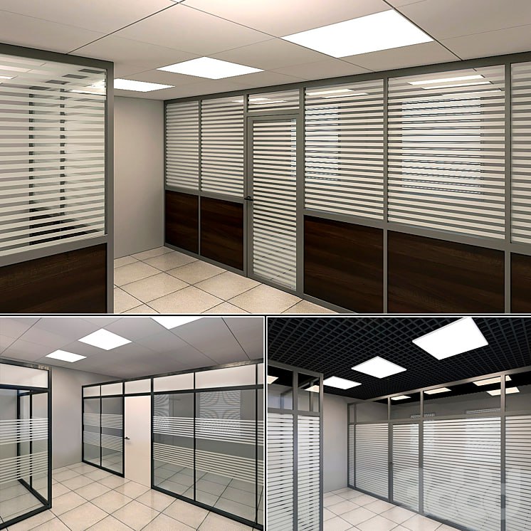 Glass partitions