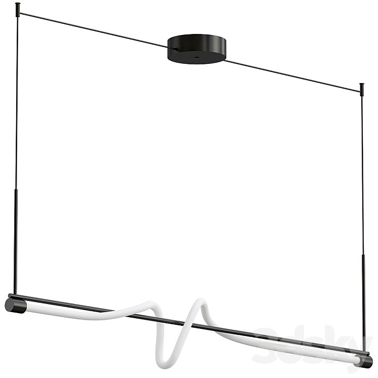 Cursive Linear Pendant