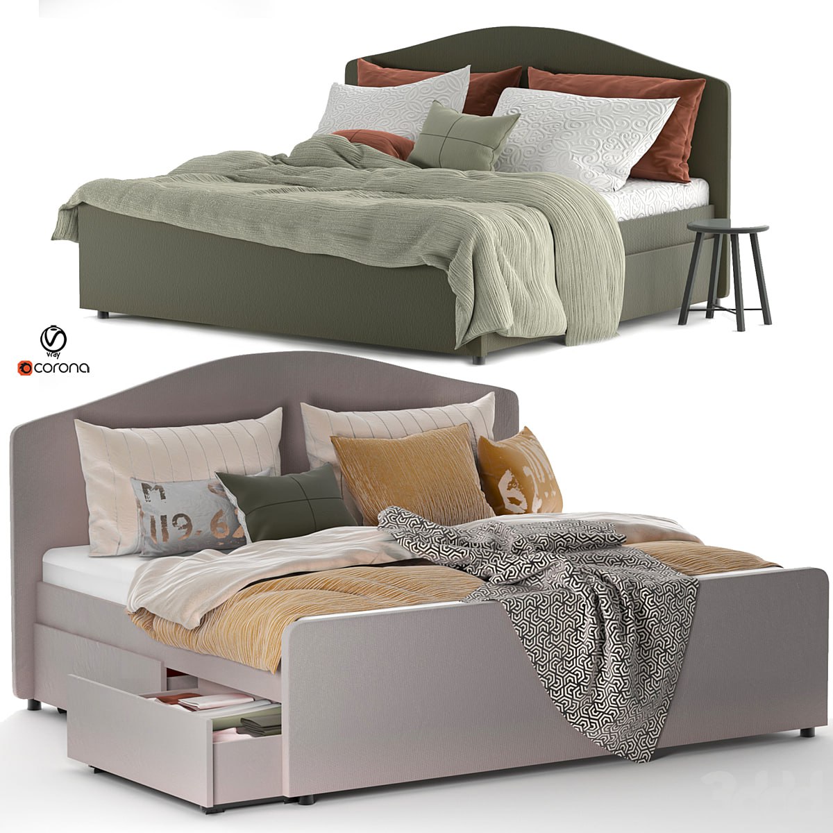 Ikea Hauga Bed Queen set 31
