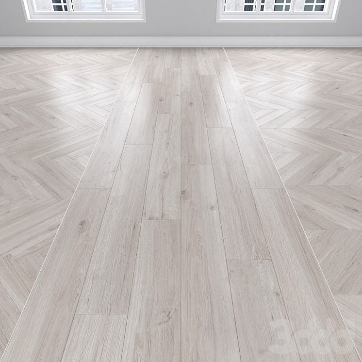 Parquet Oak, 3 types: herringbone, linear, chevron. Materials/Wood