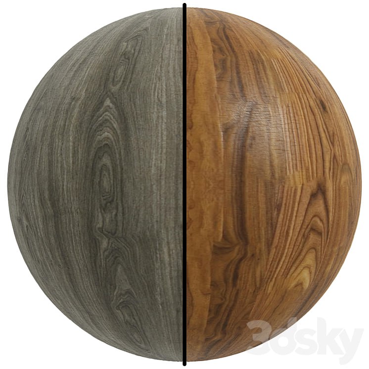 FB242 Matte varnish wood effect old | 2 Mate | PBR | Seamless