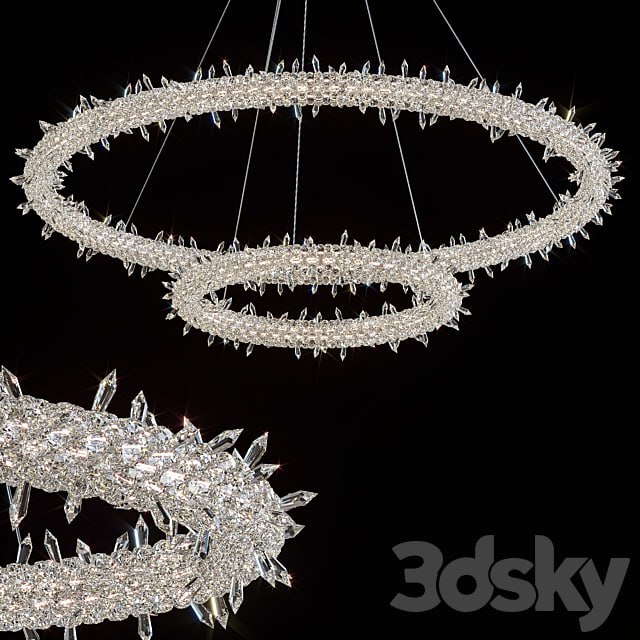 Hanging chandelier Lorenza by GLCrystal d80 40cm