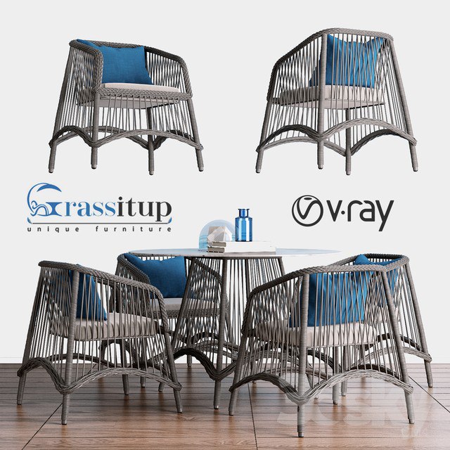 Aira Dining Blue - Grassitup