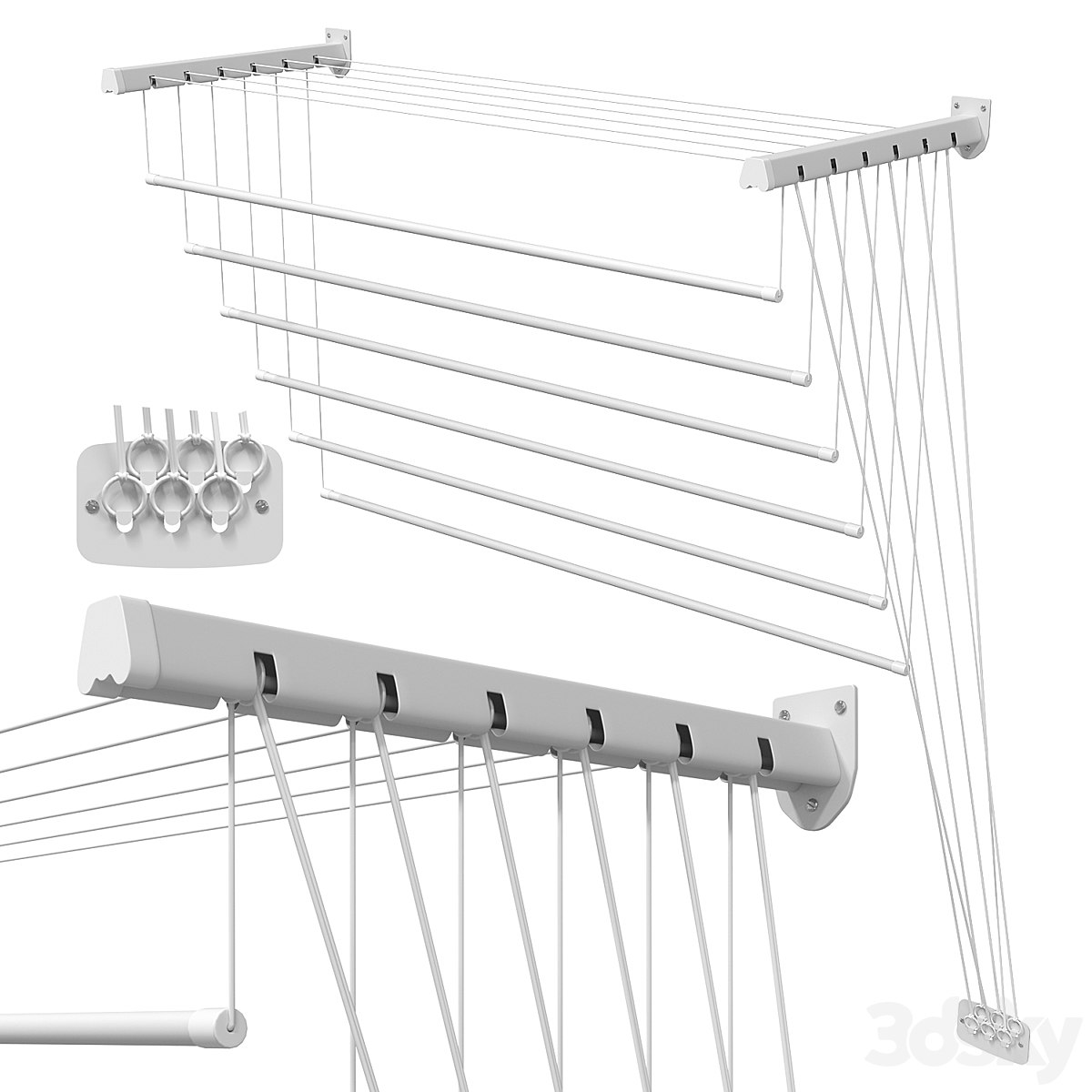 Wall-mounted clothes dryer Gimi Lift 1200 mm