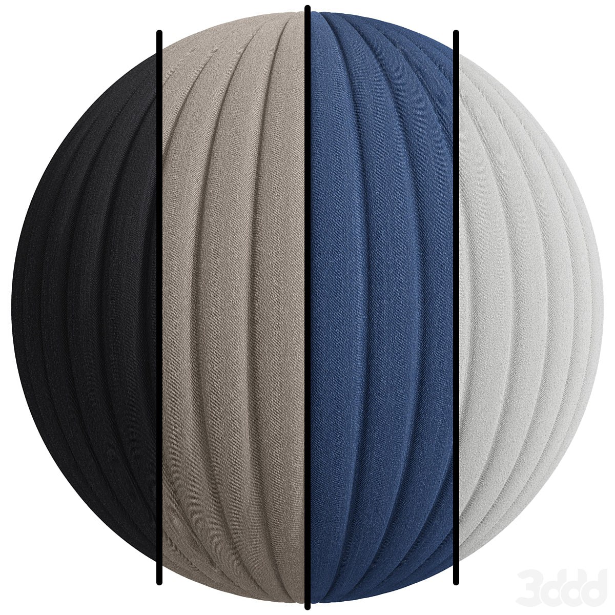 FB448 Denim Fabric(Line) | PBR | one design and 4 different colors | 4K