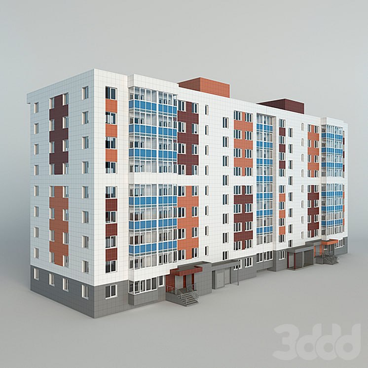 Apartment nine-story apartment building