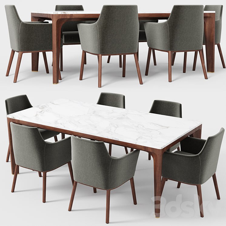 Giorgetti Alina armchair Anteo table