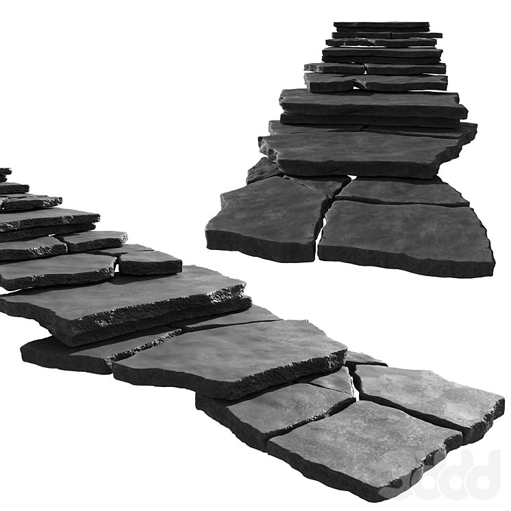 Slate staircase