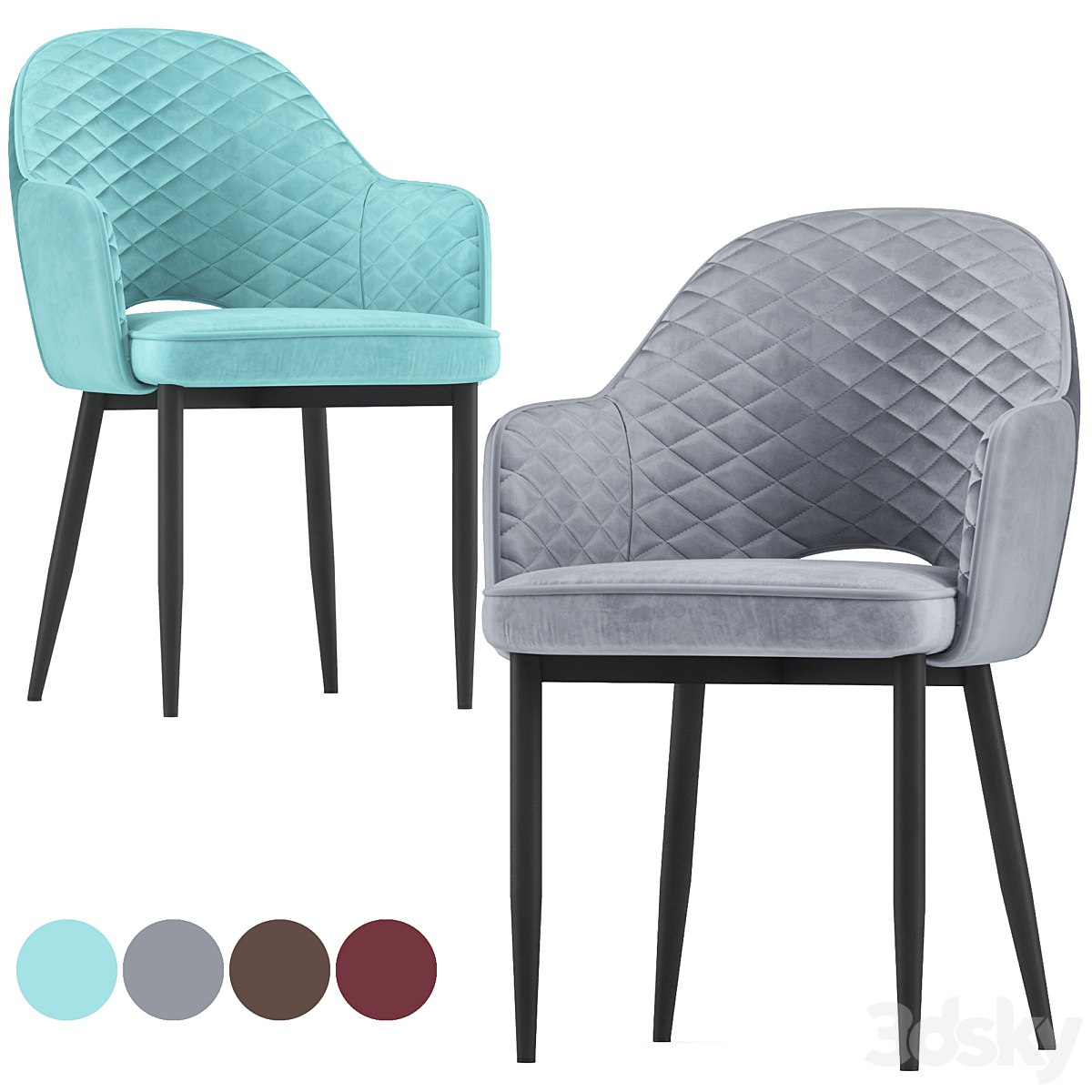 Chair Venus Diamond Velor