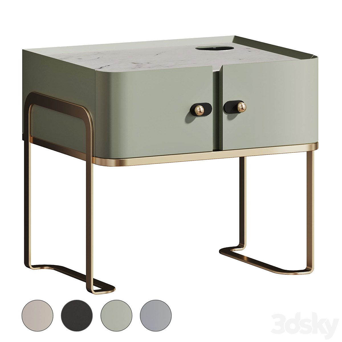 Smart bedside table with Wi-fi charging