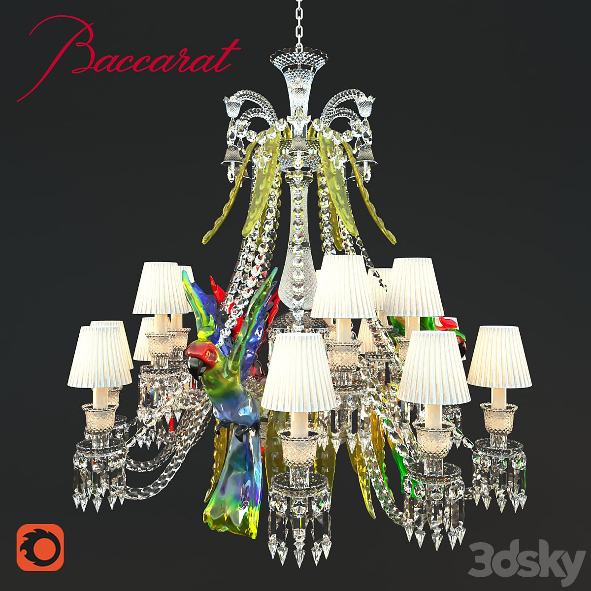 Baccarat - Zenith Collection with parrots