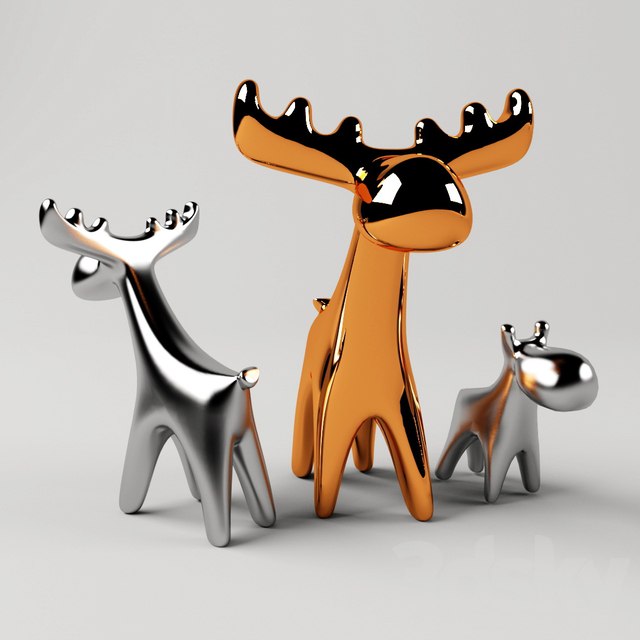 Deer. Ceramic decor