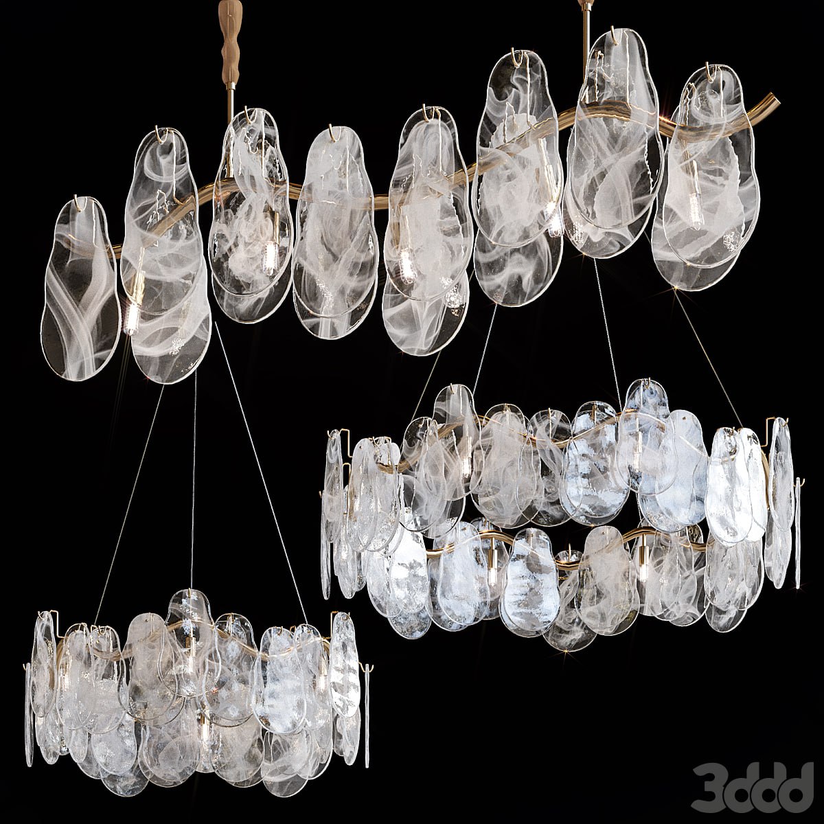 Pendant chandeliers STEIVOR and STEIVOR LONG by Lampatron