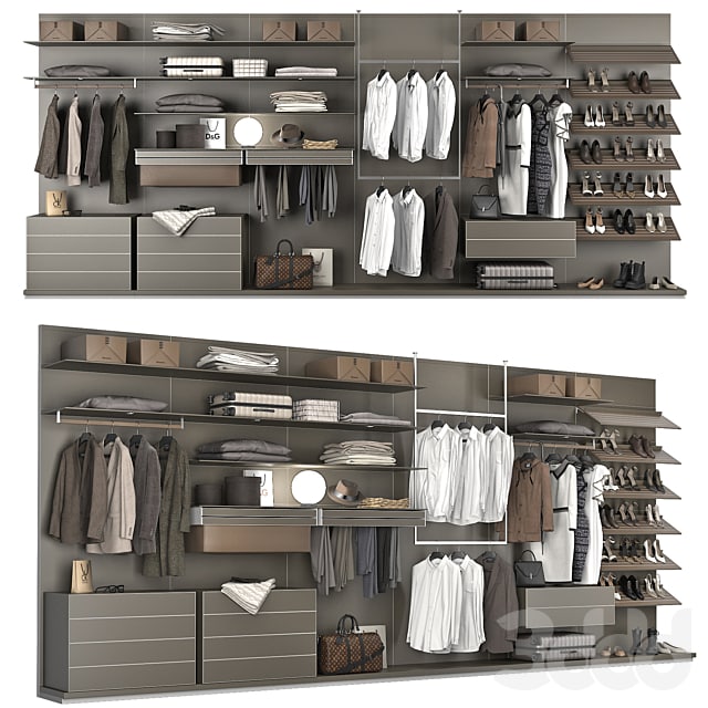 Rimadesio Abacus Walk-in Closet 1 , , , , , , , , , , , , , , , , , , , , ,