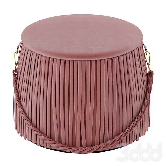 Ribbon pouf