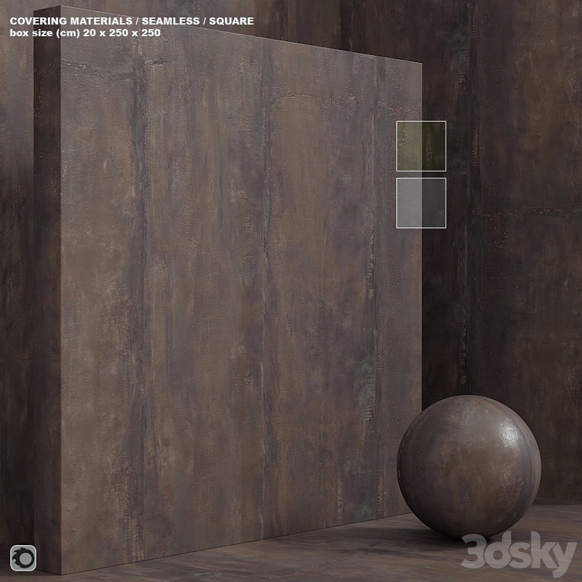 Material (seamless) - plaster rust concrete - set 151