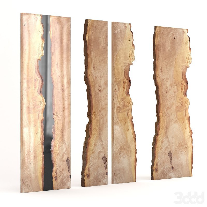 Elm and epoxy slab