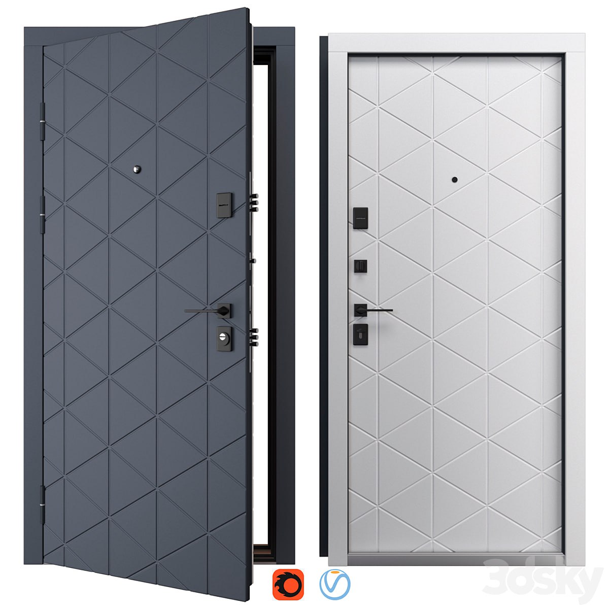 Entrance metal door Bacardi (QDoors)