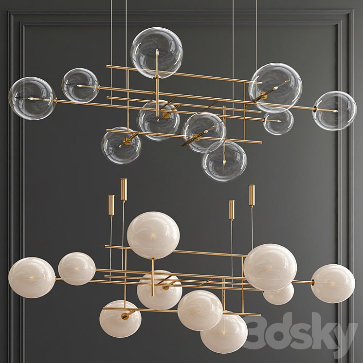 Bolle Galotti Orizzontale Suspension Chandelier
