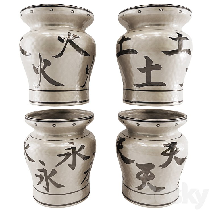 Chinese Vase Set 05