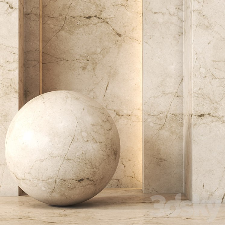 Travertine Texture 4K - Seamless