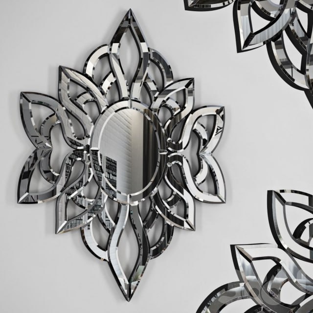 Filigree Flower Mirror