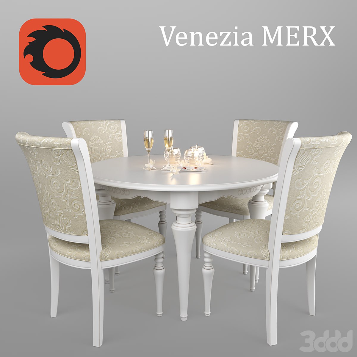 Table and chairs Venezia Merx