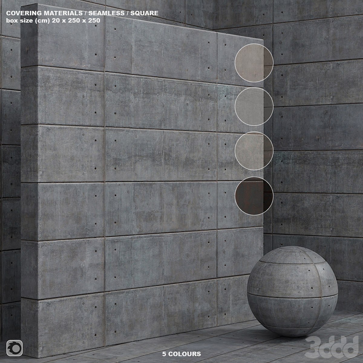 Material (seamless) - plaster, concrete, panel - set 135