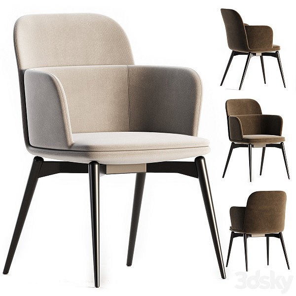 Barbican Molteni C Chair with Armrests