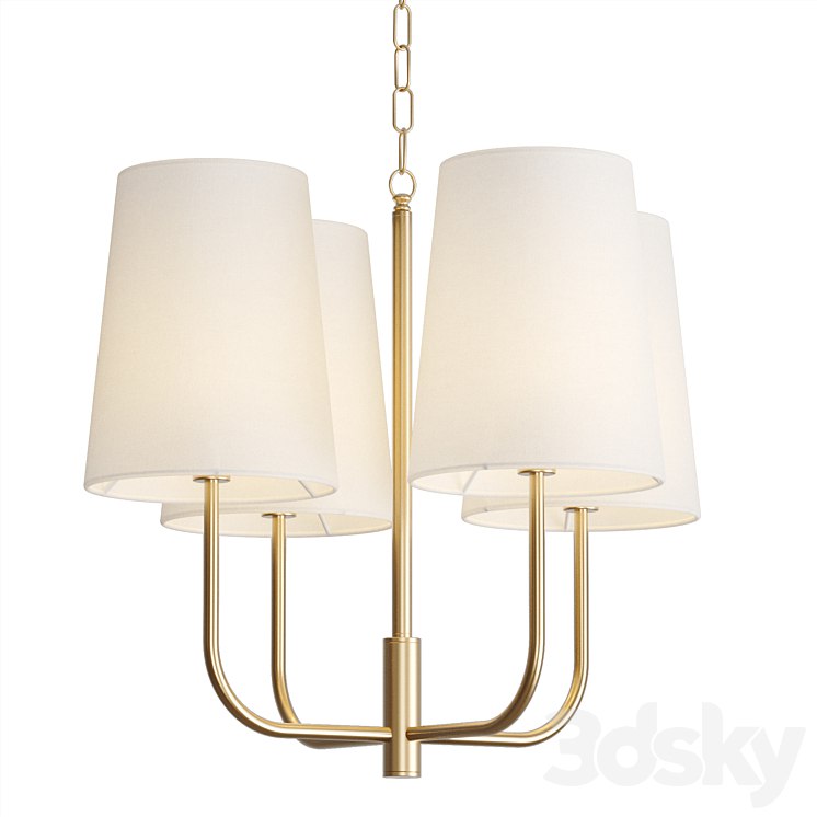 Golden chandelier Louvre Home Kristen #